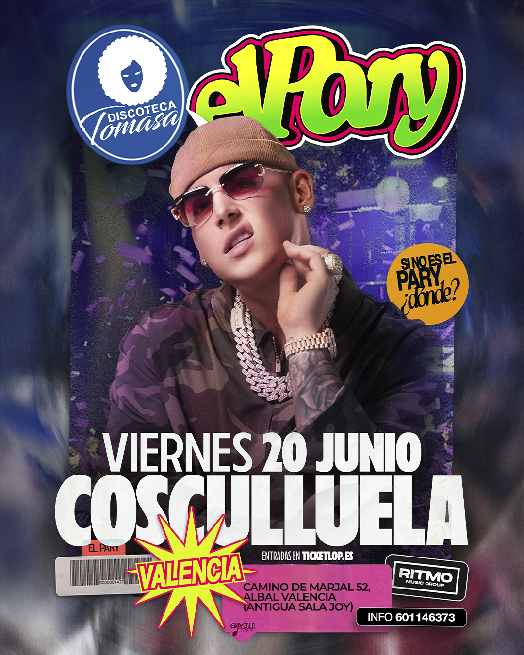 El pary en Valencia, invitado especial Cosculluela 