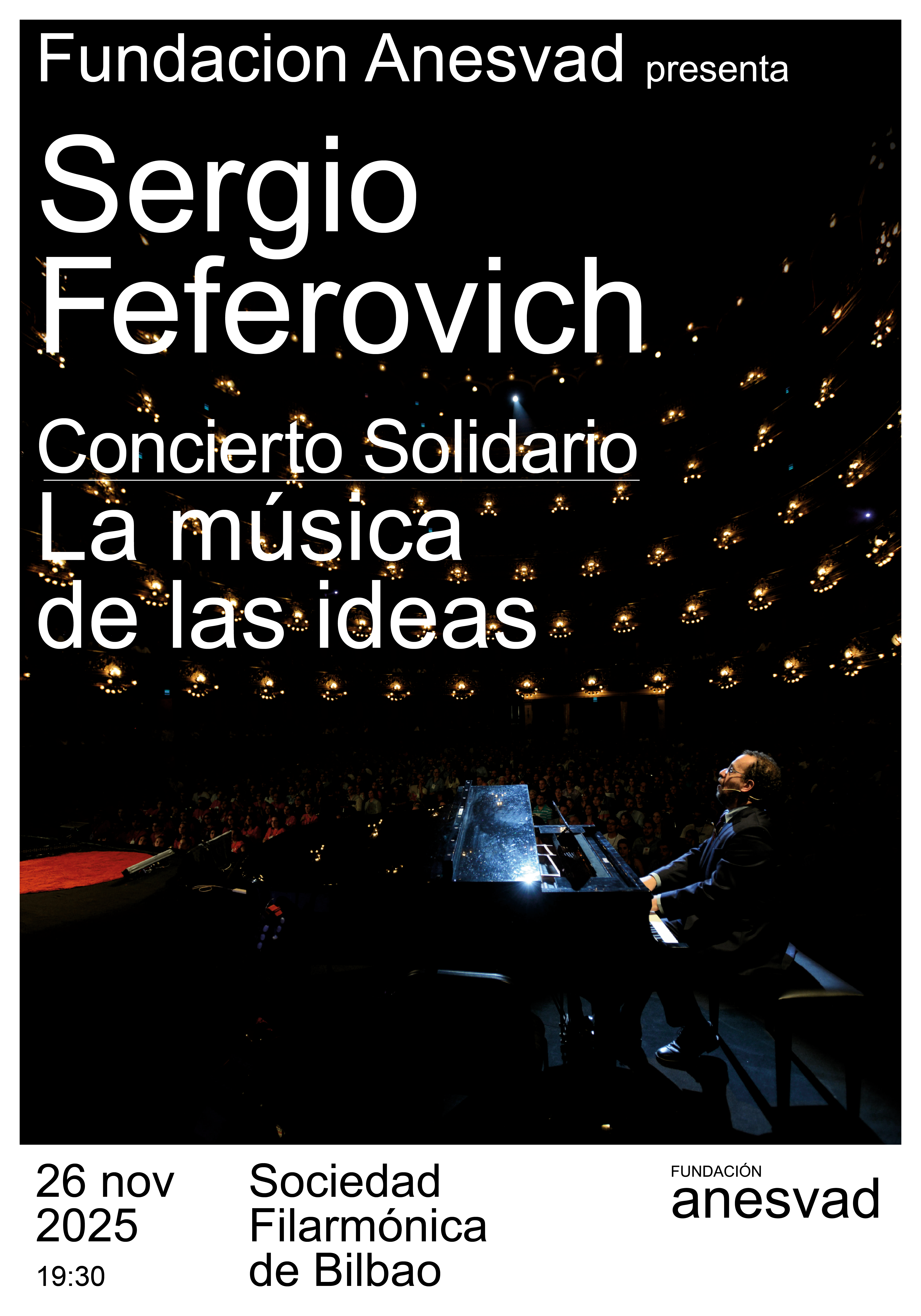 Concierto Solidario - Sergio Feferovich, La Música de las Ideas en Bilbao